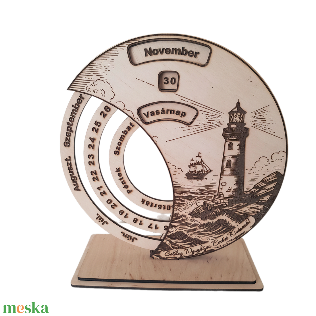 Nyugdíjas Búcsúztató Öröknaptár � Egyedi, Gravírozható Ajándék Kollégának - otthon & életmód - dekoráció - fali és függő dekoráció - falinaptár & öröknaptár - Meska.hu
