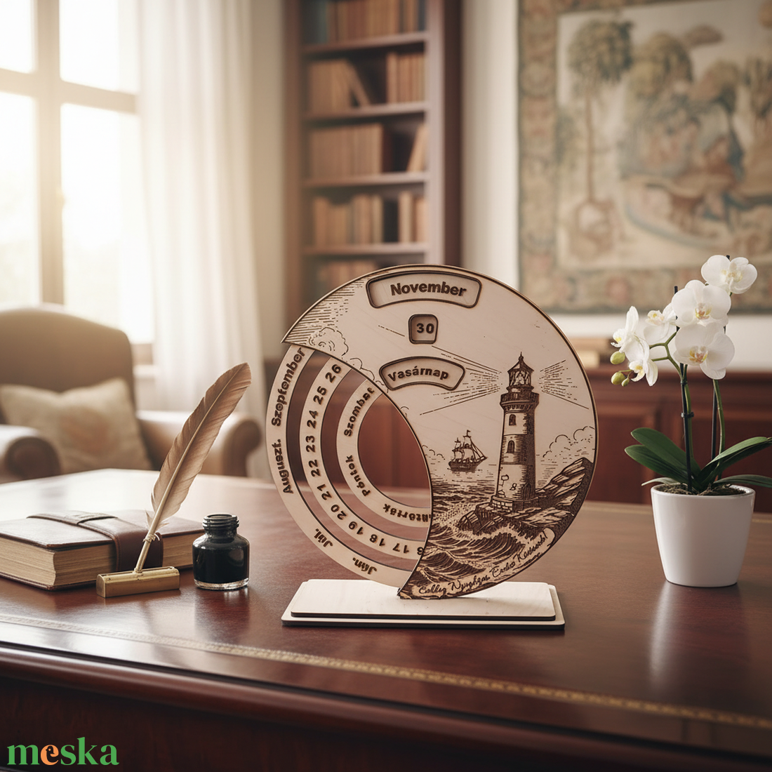 Nyugdíjas Búcsúztató Öröknaptár � Egyedi, Gravírozható Ajándék Kollégának - otthon & életmód - dekoráció - fali és függő dekoráció - falinaptár & öröknaptár - Meska.hu