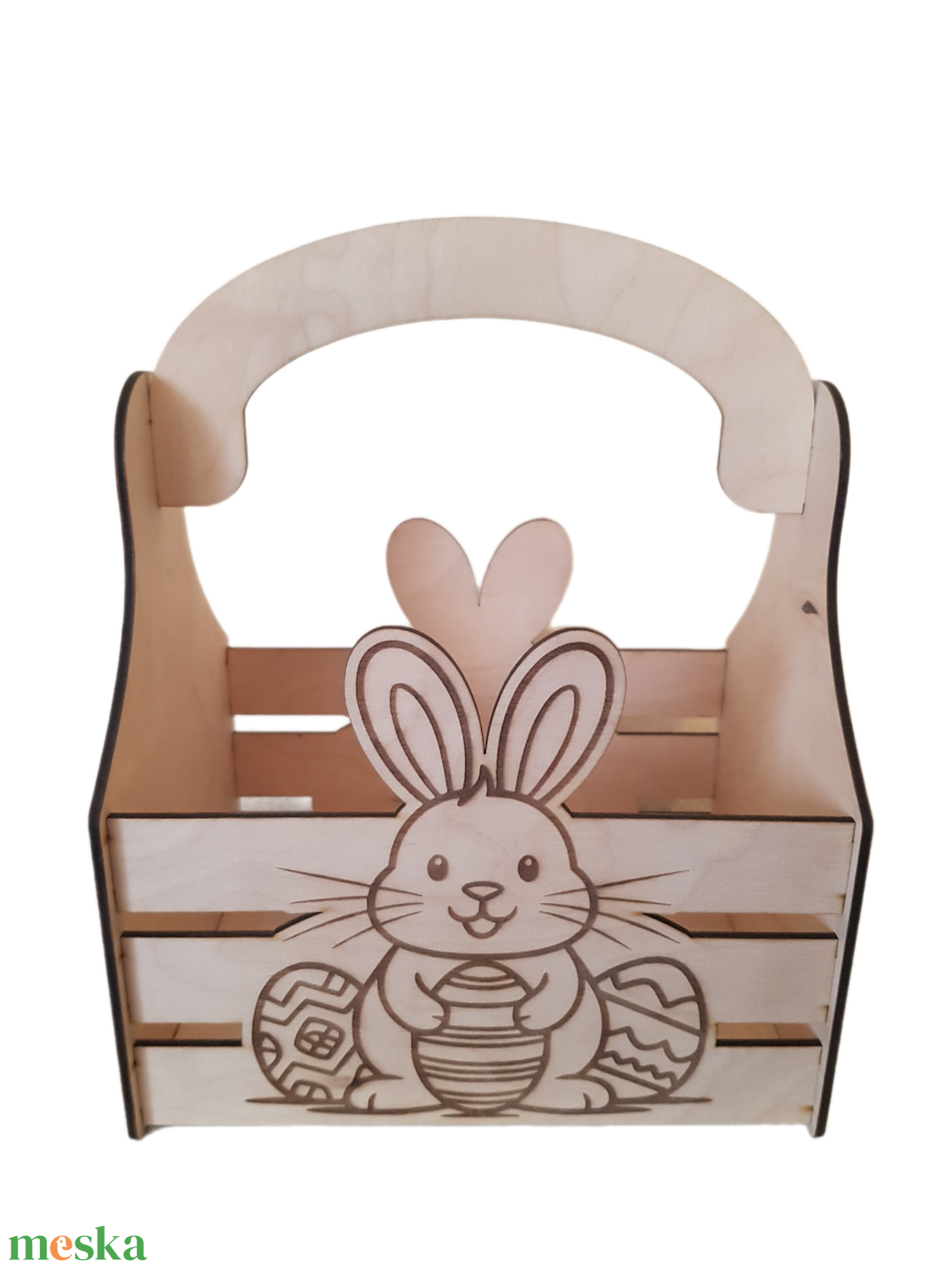 Nyuszis Húsvéti Tojásgyűjtő Kosárka � Egyedi Névvel is Kérhető! - ünnepi díszek, dekorációk - húsvéti díszek és dekorációk - húsvéti tojástartó - Meska.hu