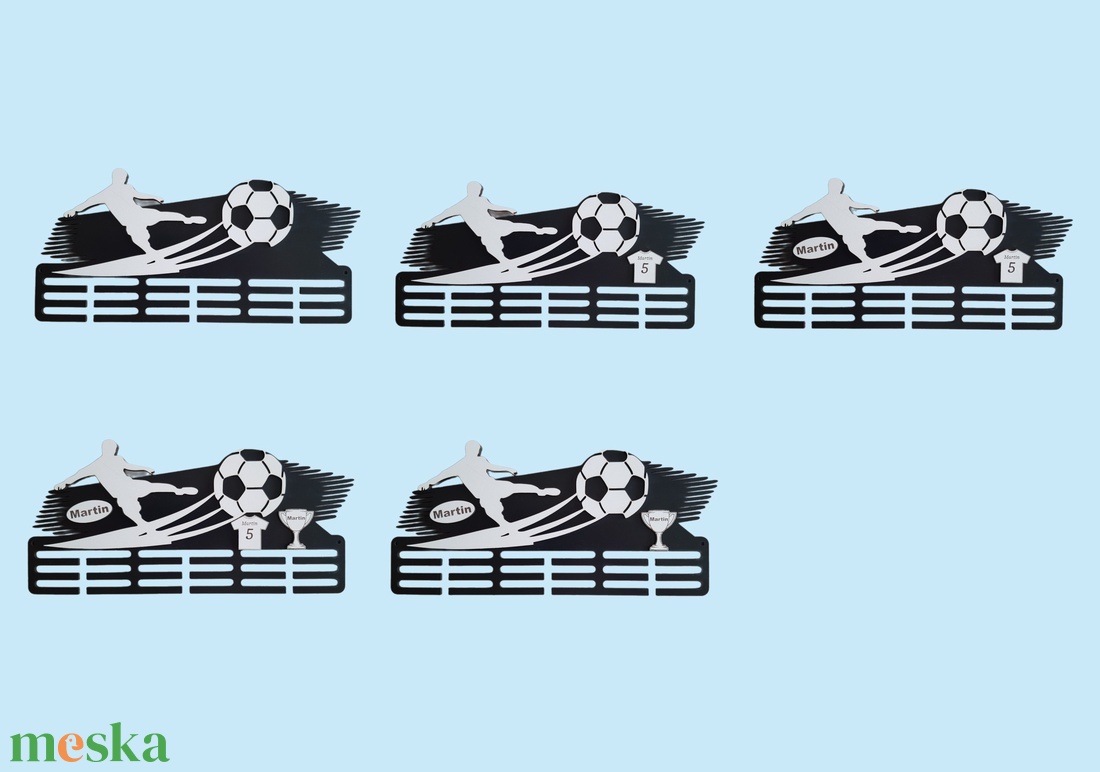 Egyedi Focis Éremtartó � Névre Szóló Dekoráció Bajnokoknak - otthon & életmód - dekoráció - fali és függő dekoráció - éremtartó - Meska.hu