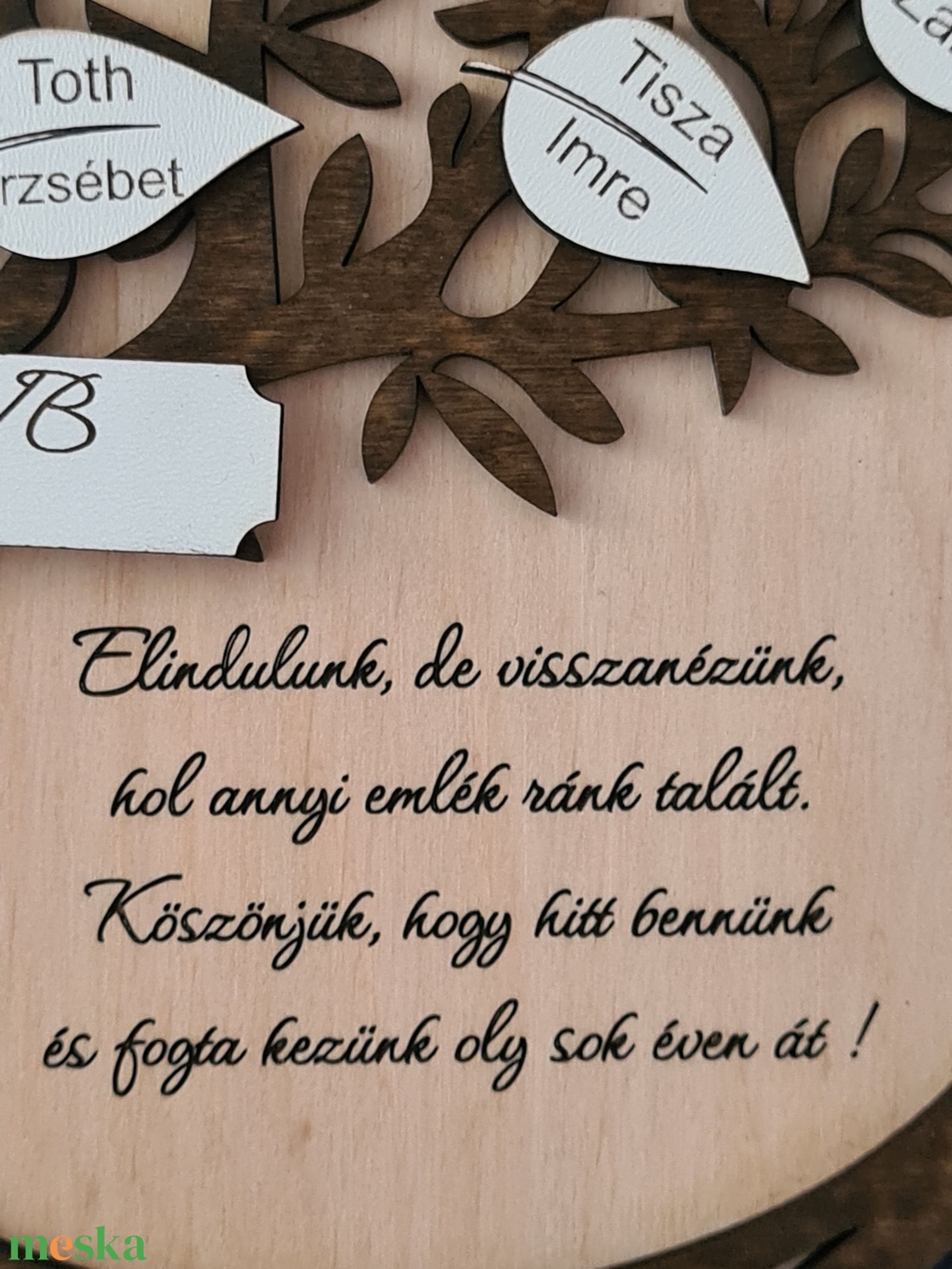 Ballagási Ajándék  Életfa Tábla Névvel � Óvónéni Tanár Ajándék Fából Egyedi Gravírozással - otthon & életmód - dekoráció - kép & falikép - táblakép - Meska.hu