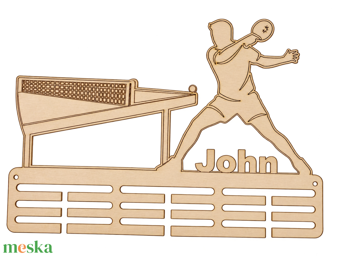 Ping pong Fa Névre szóló Éremtartó  - otthon & életmód - dekoráció - fali és függő dekoráció - éremtartó - Meska.hu