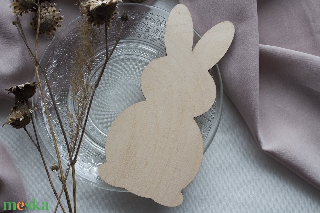 Nyúl alap fából (15 centiméteres) - kellékek & szerszámok - hobby fa alapanyag - rétegelt lemez, fa alap - Meska.hu