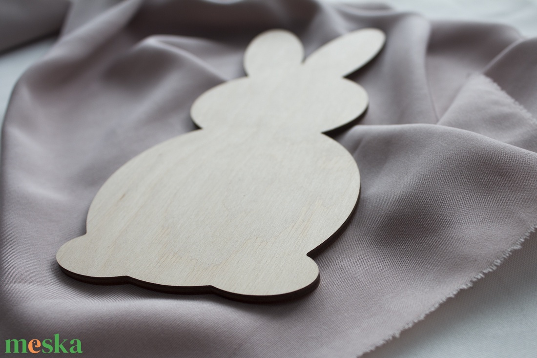 Nyúl alap fából (15 centiméteres) - kellékek & szerszámok - hobby fa alapanyag - rétegelt lemez, fa alap - Meska.hu