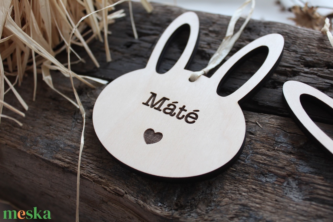 Gravírozott húsvéti nyuszi - otthon & életmód - dekoráció - dísztárgy - Meska.hu