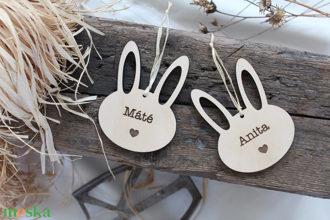 Gravírozott húsvéti nyuszi - otthon & életmód - dekoráció - dísztárgy - Meska.hu