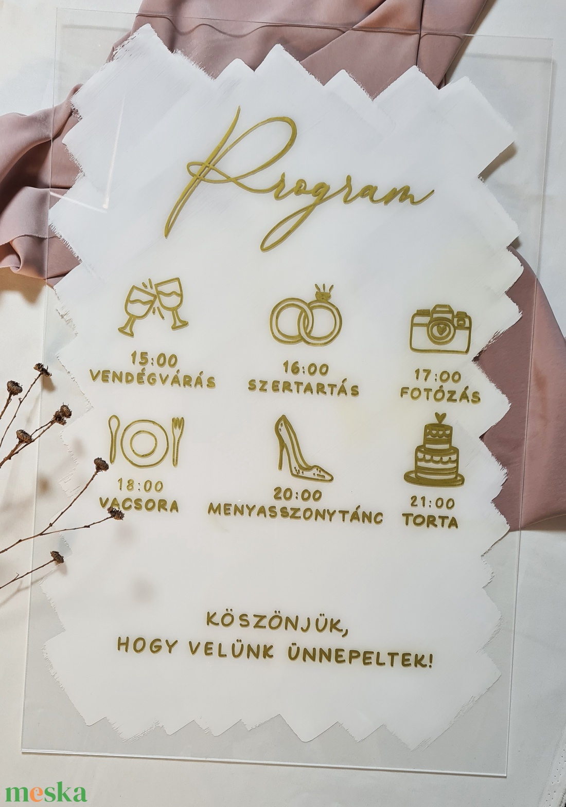 Programtábla esküvőre, plexi esküvői programtábla - esküvő - dekoráció - tábla & jelzés - Meska.hu Programtábla esküvőre, plexi esküvői programtábla - esküvő - dekoráció - tábla & jelzés - Meska.hu