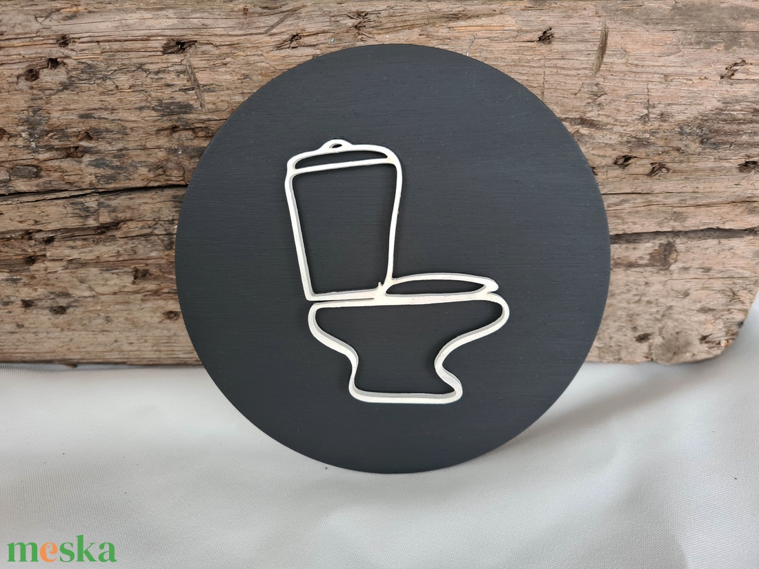 WC tábla vécécsésze ikonnal - otthon & életmód - fürdőszoba - fürdőszobai dekoráció - Meska.hu WC tábla vécécsésze ikonnal - otthon & életmód - fürdőszoba - fürdőszobai dekoráció - Meska.hu