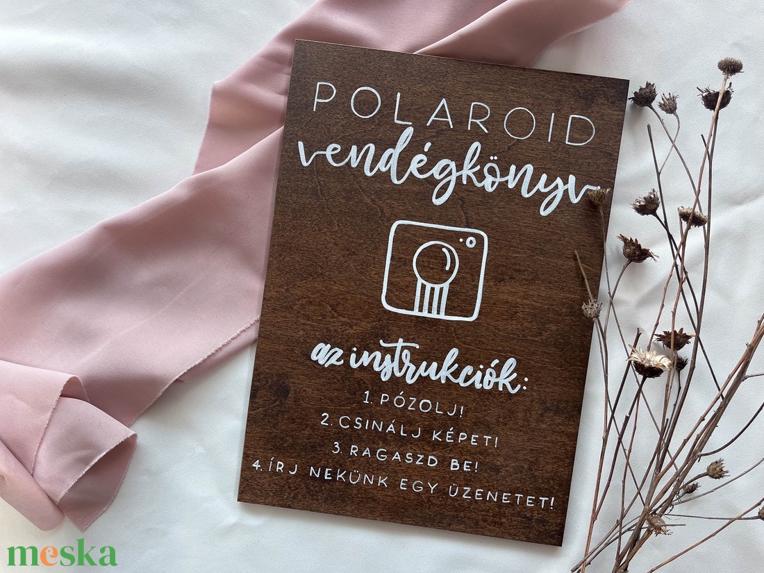 Polaroid vendégkönyv, esküvői fotósarok tábla - esküvő - dekoráció - helyszíni dekor - Meska.hu Polaroid vendégkönyv, esküvői fotósarok tábla - esküvő - dekoráció - helyszíni dekor - Meska.hu