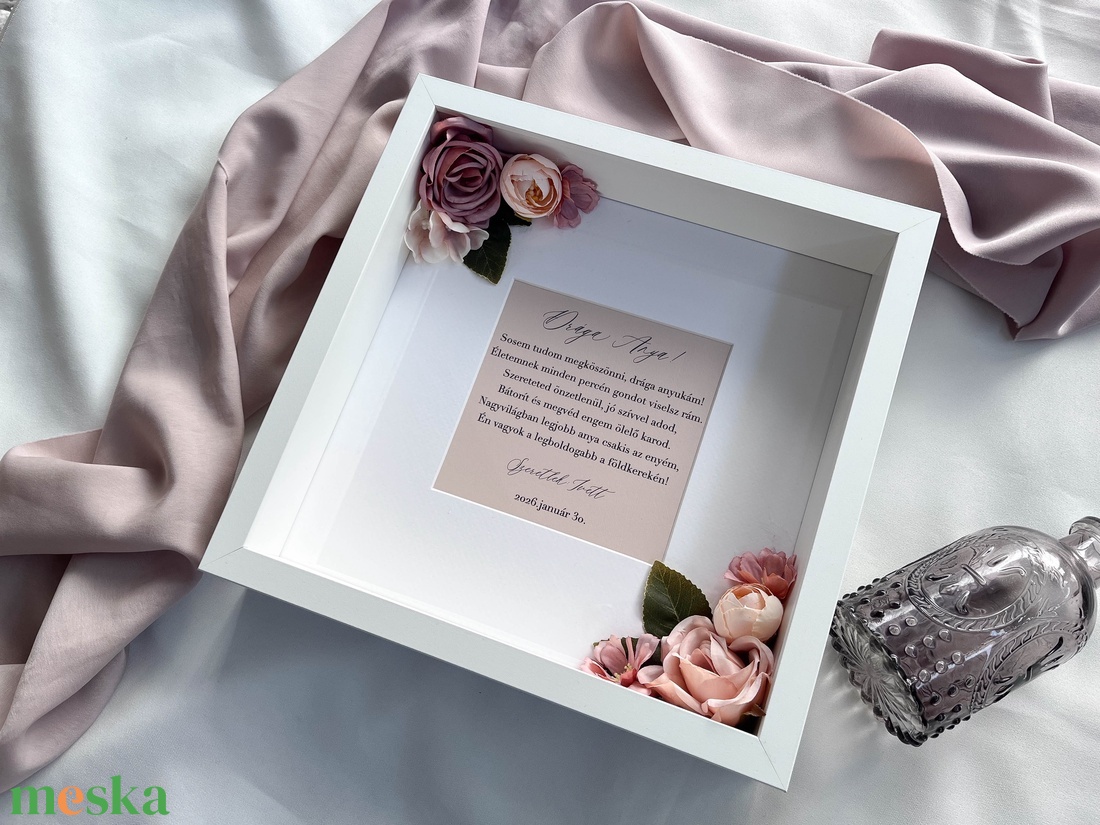 Szülőköszöntő ajándék képkeret idézettel - esküvő - emlék & ajándék - szülőköszöntő ajándék - Meska.hu