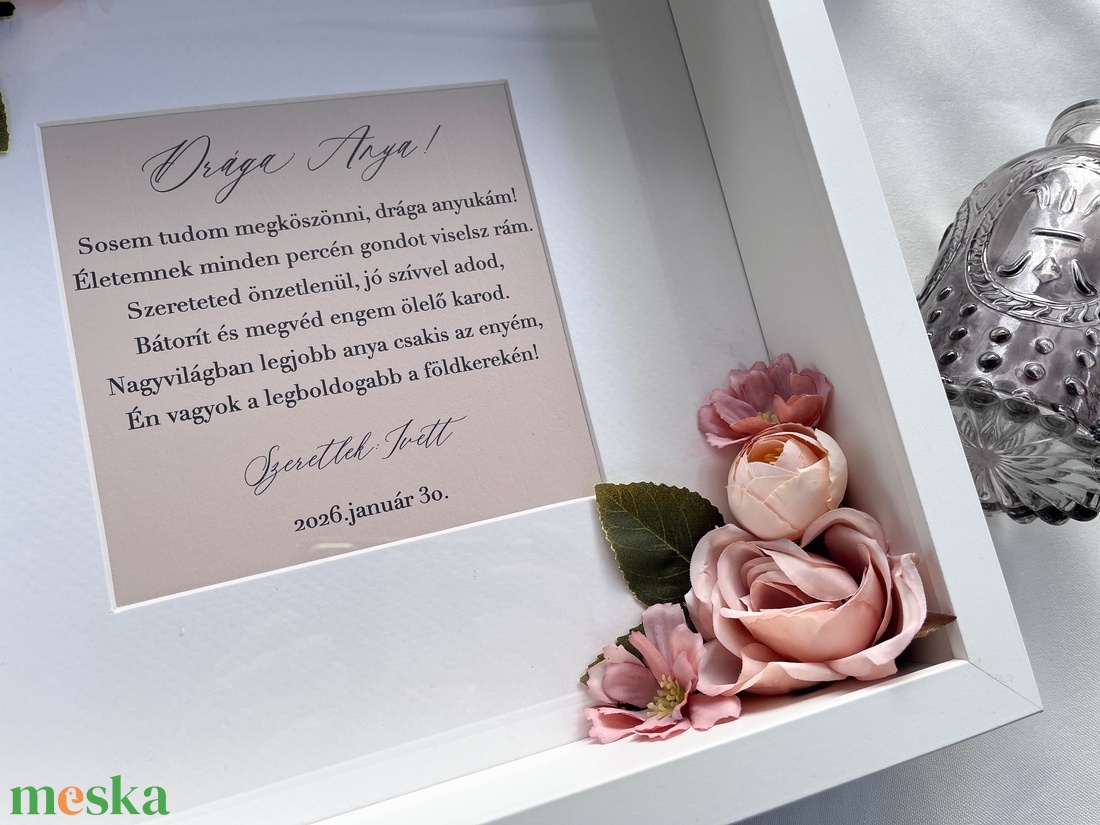 Szülőköszöntő ajándék képkeret idézettel - esküvő - emlék & ajándék - szülőköszöntő ajándék - Meska.hu