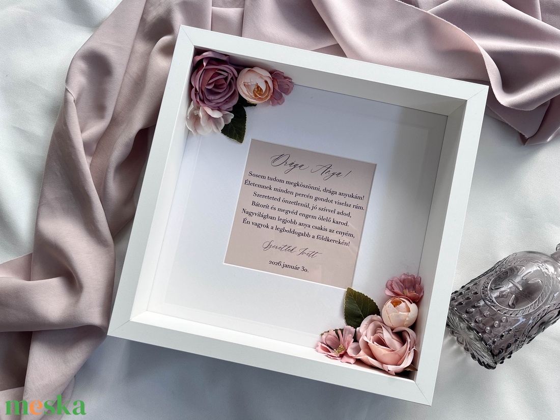 Szülőköszöntő ajándék képkeret idézettel - esküvő - emlék & ajándék - szülőköszöntő ajándék - Meska.hu