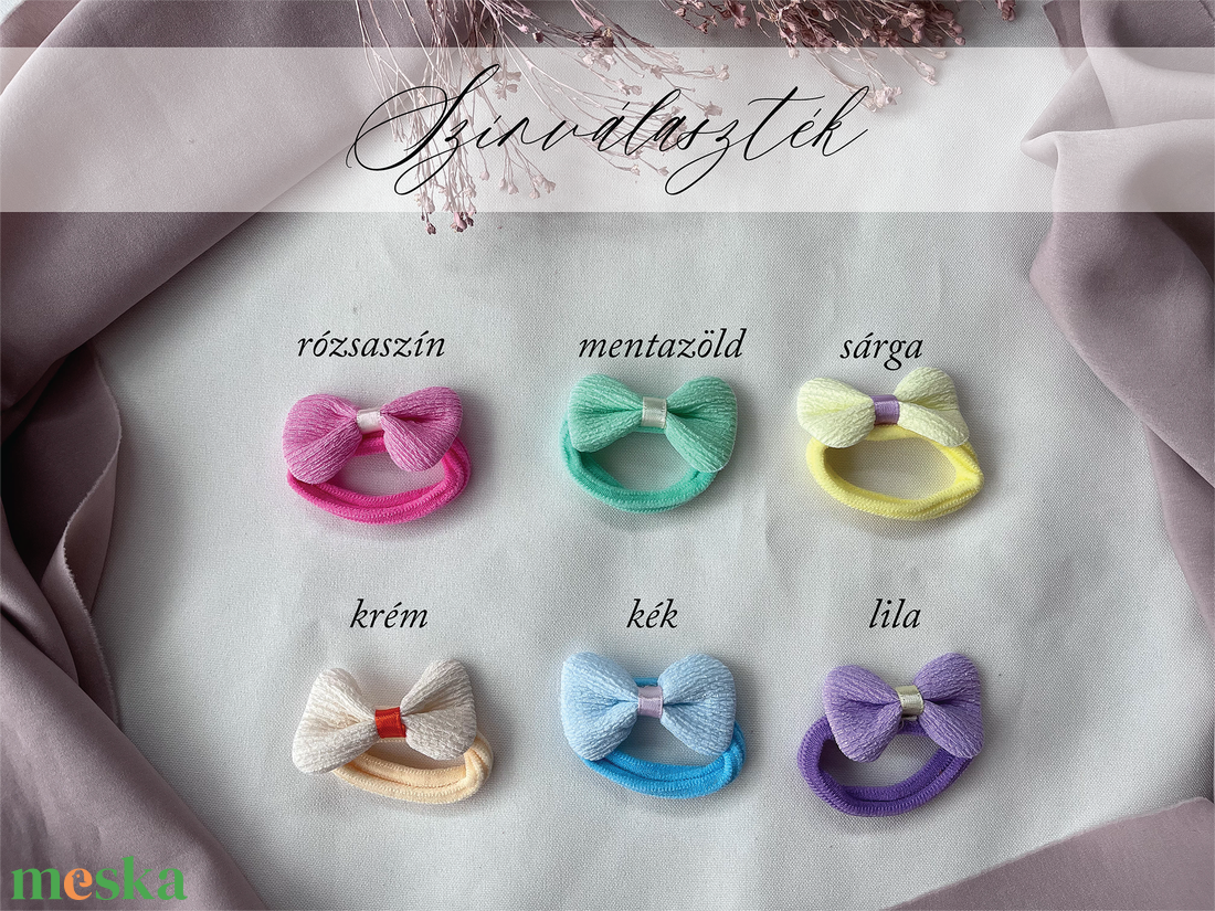 Nőnapi masnis hajgumi ajándék  - ruha & divat - hajdísz & hajcsat - hajgumi - Meska.hu