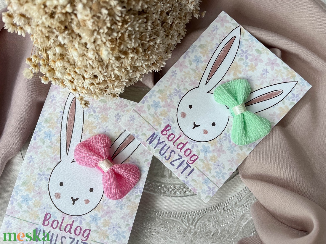 Lányos húsvéti ajándék masnis hajgumi   - ruha & divat - hajdísz & hajcsat - hajgumi - Meska.hu