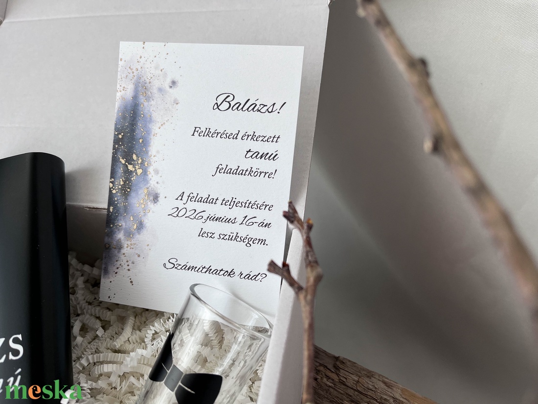 Férfi tanúfelkérő csomag, tanú felkérő szett esküvőre - esküvő - meghívó & kártya - tanú felkérő - Meska.hu