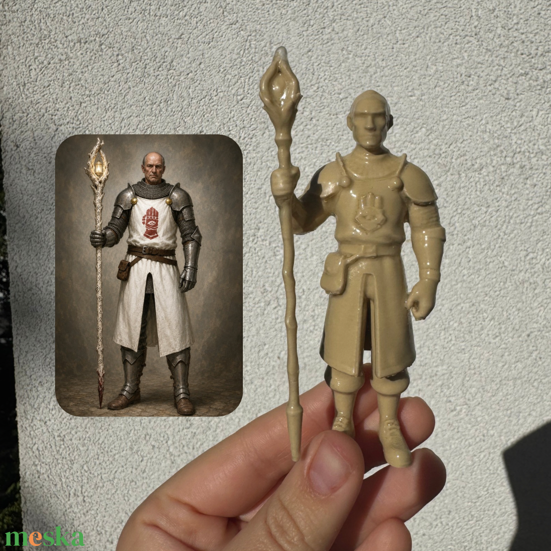 Egyedi 3D Nyomtatott DnD Karakter Figura (11 cm) � Saját Kép vagy Leírás Alapján, Kifesthető - játék & sport - táblajáték és kártyajáték - társasjátékok - dobókocka - Meska.hu