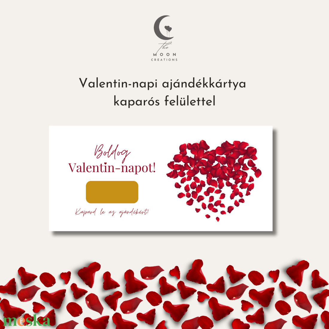 Valentin-napi ajándékkártya kaparós felülettel  - otthon & életmód - papír, írószer - ajándékozás kellékei - ajándékkísérő - Meska.hu