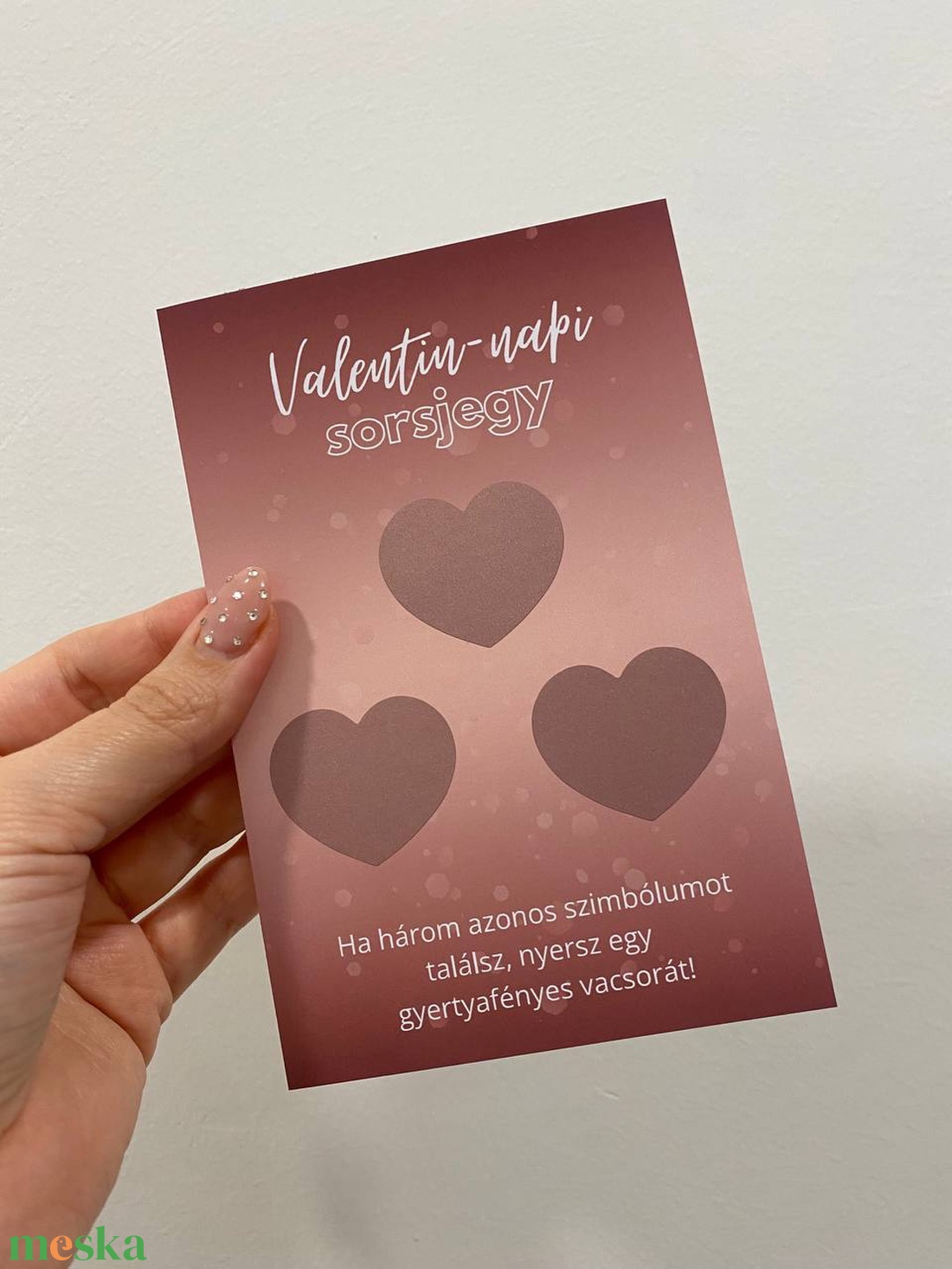 Valentin-napi kaparós sorsjegy - otthon & életmód - papír, írószer - ajándékozás kellékei - ajándékkísérő - Meska.hu