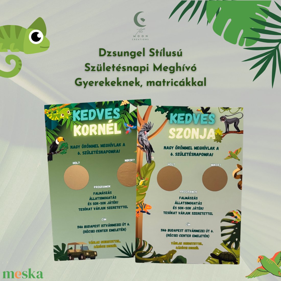 Dzsungel Stílusú Születésnapi Meghívó Gyerekeknek - otthon & életmód - papír, írószer - ajándékozás kellékei - meghívó - Meska.hu Dzsungel Stílusú Születésnapi Meghívó Gyerekeknek - otthon & életmód - papír, írószer - ajándékozás kellékei - meghívó - Meska.hu