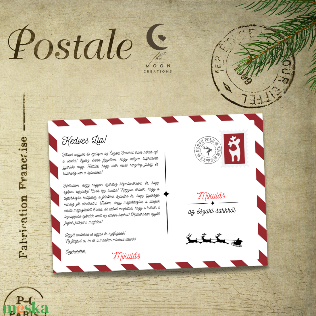 Mikulás levél - karácsony - mikulás - mikulás ajándékok - Meska.hu