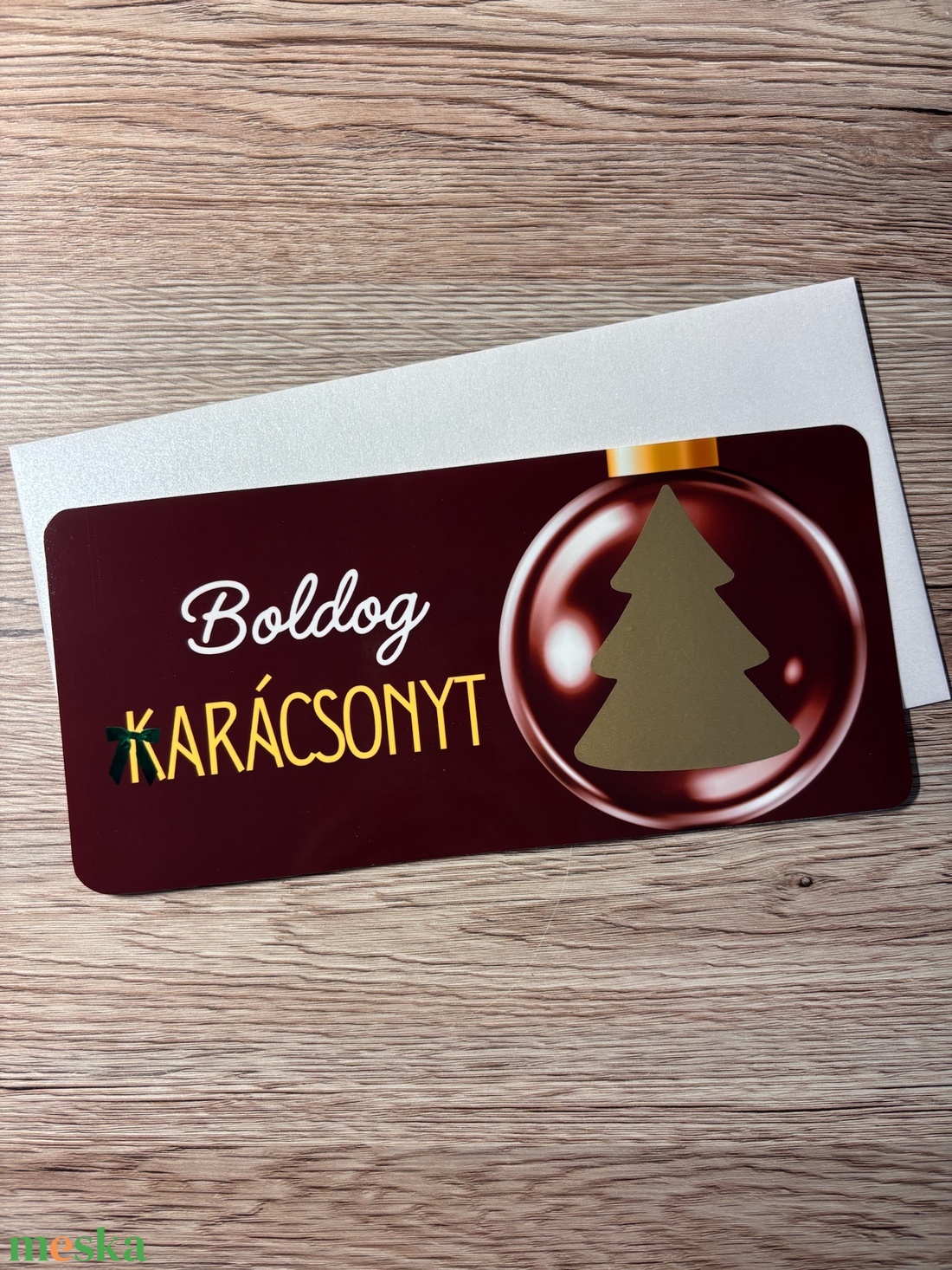 Karácsonyi ajándékkártya kaparós felülettel - ÚJ - karácsony - karácsonyi ajándékozás - karácsonyi képeslap, üdvözlőlap, ajándékkísérő - Meska.hu