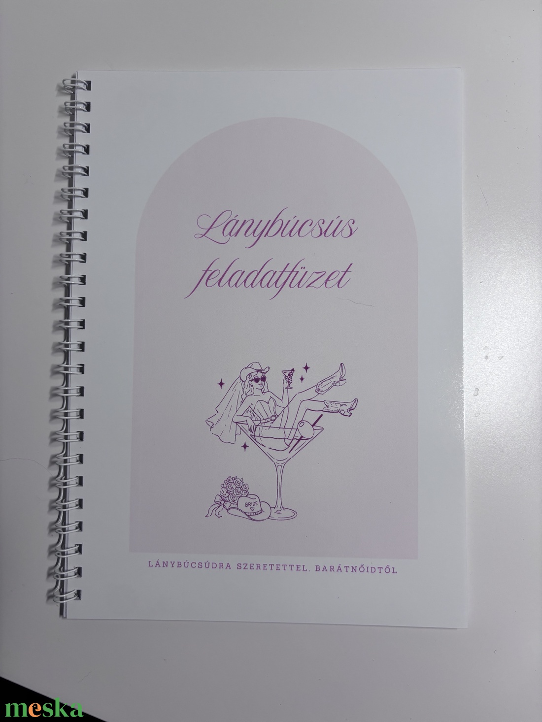 Nyomtatott Lánybúcsús Programfüzet - Pinky  - esküvő - lánybúcsú - Meska.hu