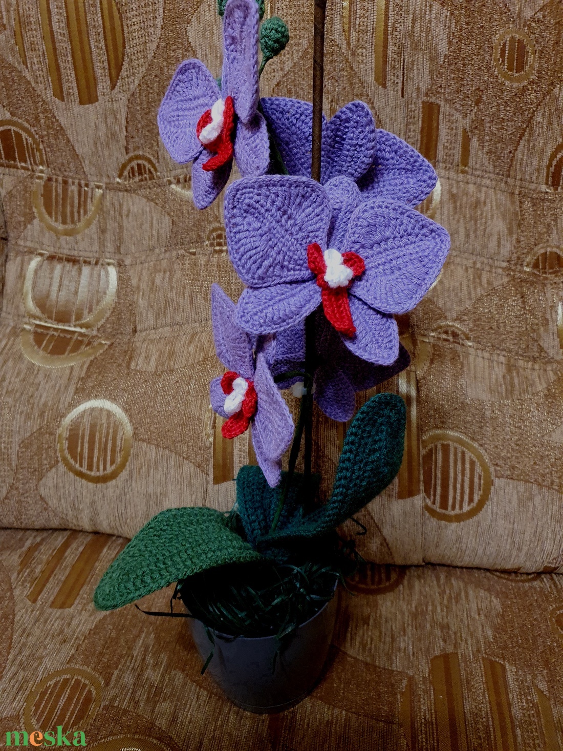 Horgolt  Orchidea - otthon & életmód - dekoráció - ajtó- és ablak dekoráció - ablakdísz - Meska.hu