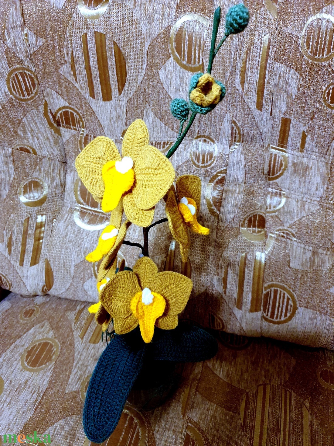 Horgolt  Orchidea - otthon & életmód - dekoráció - ajtó- és ablak dekoráció - ablakdísz - Meska.hu