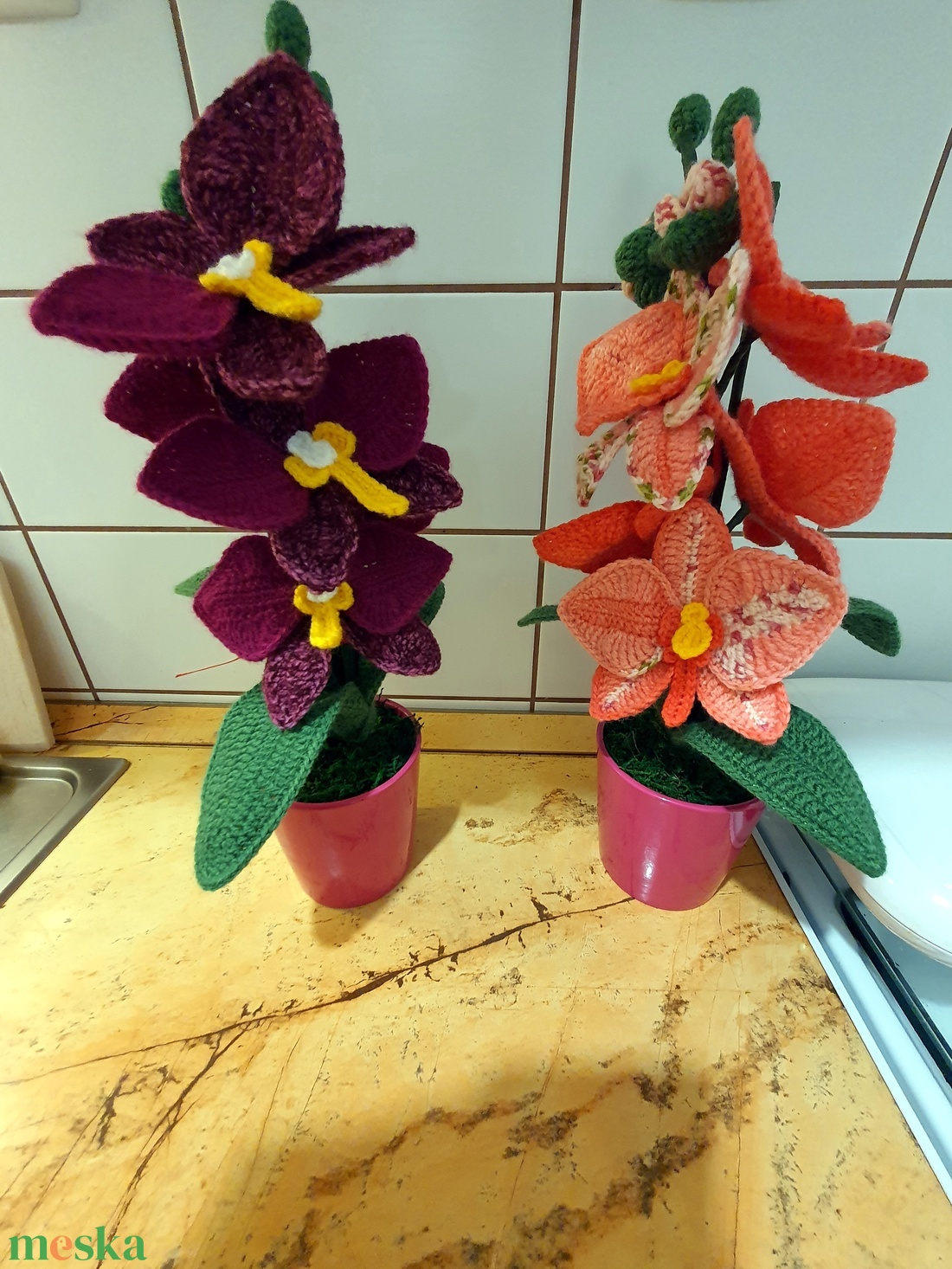 Horgolt Orchideák - otthon & életmód - dekoráció - ajtó- és ablak dekoráció - ablakdísz - Meska.hu Horgolt Orchideák - otthon & életmód - dekoráció - ajtó- és ablak dekoráció - ablakdísz - Meska.hu