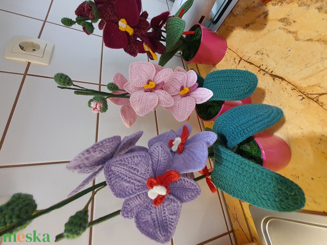 Horgolt Orchideák - otthon & életmód - dekoráció - ajtó- és ablak dekoráció - ablakdísz - Meska.hu Horgolt Orchideák - otthon & életmód - dekoráció - ajtó- és ablak dekoráció - ablakdísz - Meska.hu