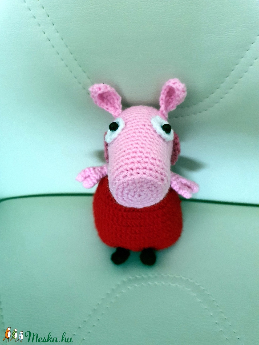 Horgolt Peppa Pig - játék & sport - plüssállat & játékfigura - malac - Meska.hu
