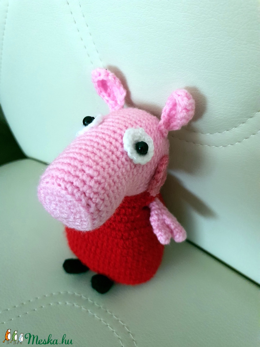 Horgolt Peppa Pig - játék & sport - plüssállat & játékfigura - malac - Meska.hu