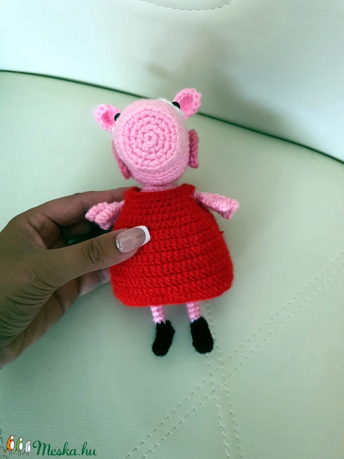 Horgolt Peppa Pig - játék & sport - plüssállat & játékfigura - malac - Meska.hu