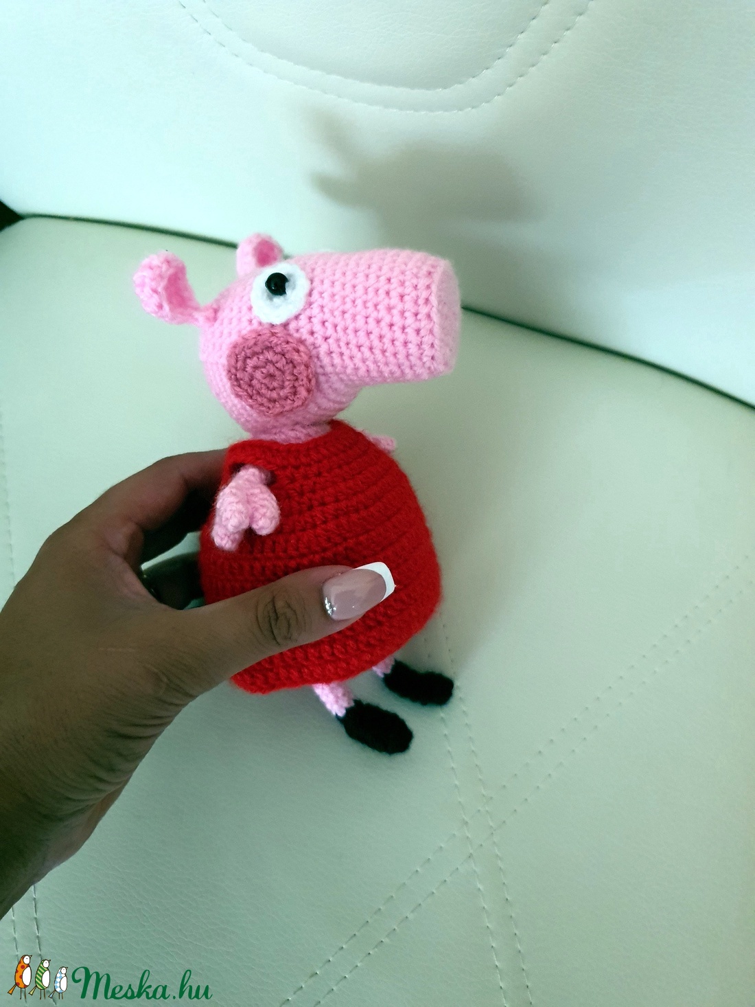 Horgolt Peppa Pig - játék & sport - plüssállat & játékfigura - malac - Meska.hu