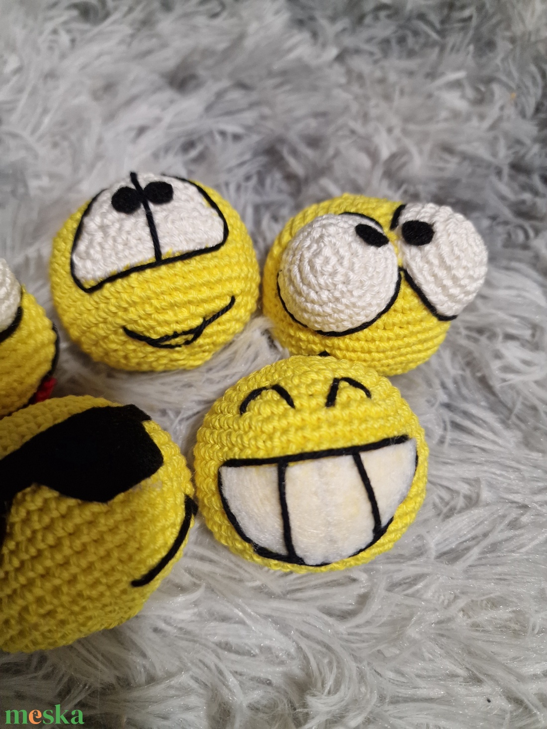 Horgolt Smiley - táska & tok - kulcstartó & táskadísz - kulcstartó - Meska.hu Horgolt Smiley - táska & tok - kulcstartó & táskadísz - kulcstartó - Meska.hu