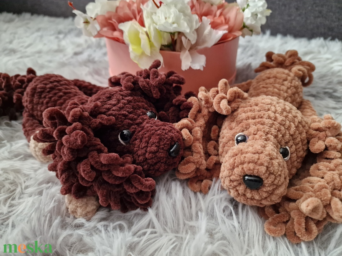 Horgolt Spaniel kutya - játék & sport - plüssállat & játékfigura - kutya - Meska.hu