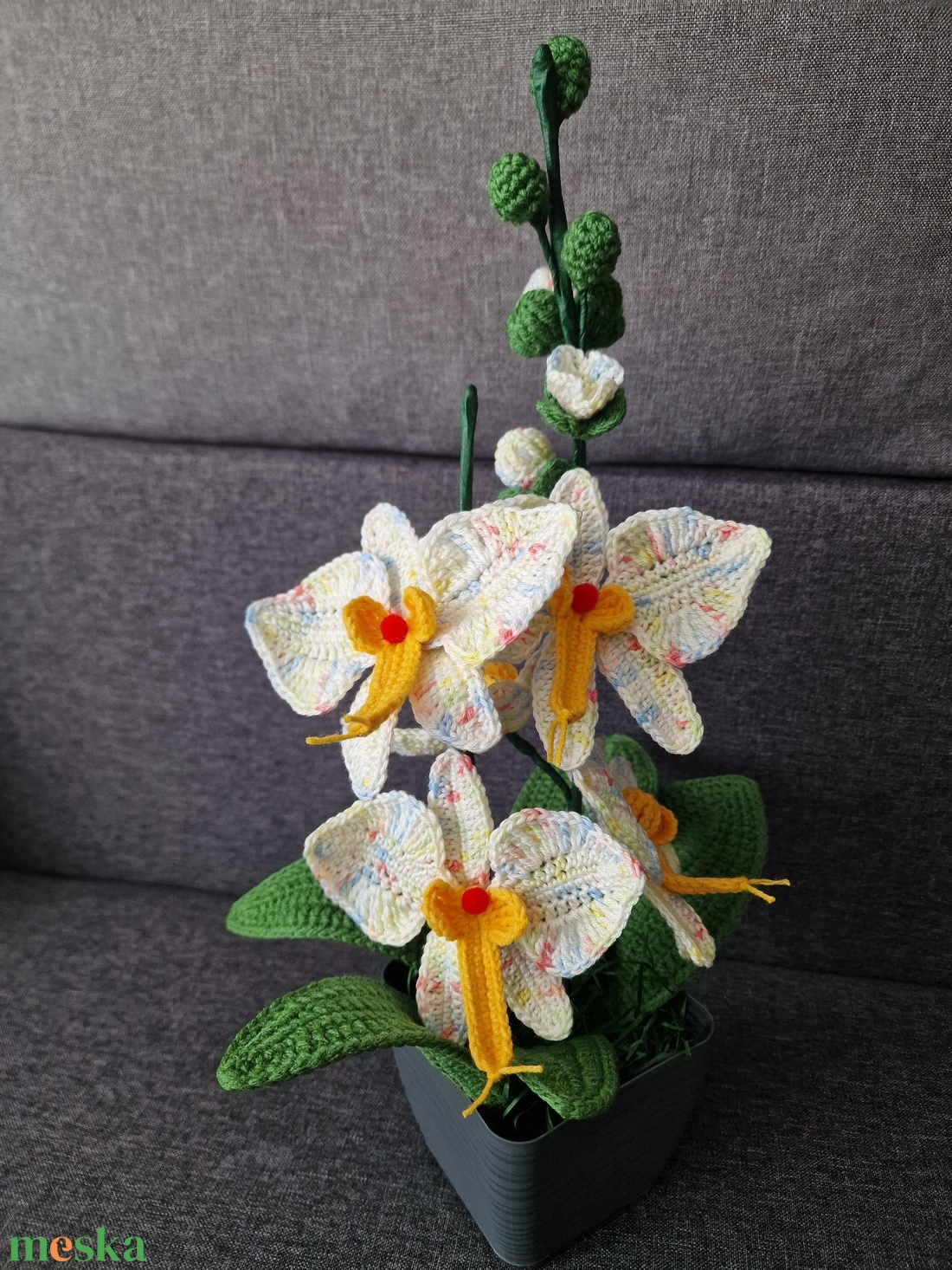 Horgolt Orchidea - otthon & életmód - dekoráció - virágdísz és tartó - csokor & virágdísz - Meska.hu Horgolt Orchidea - otthon & életmód - dekoráció - virágdísz és tartó - csokor & virágdísz - Meska.hu