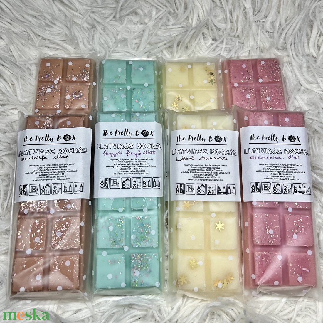 ILLATVIASZ kockák - otthon & életmód - gyertya, illat, aroma - gyertya - Meska.hu