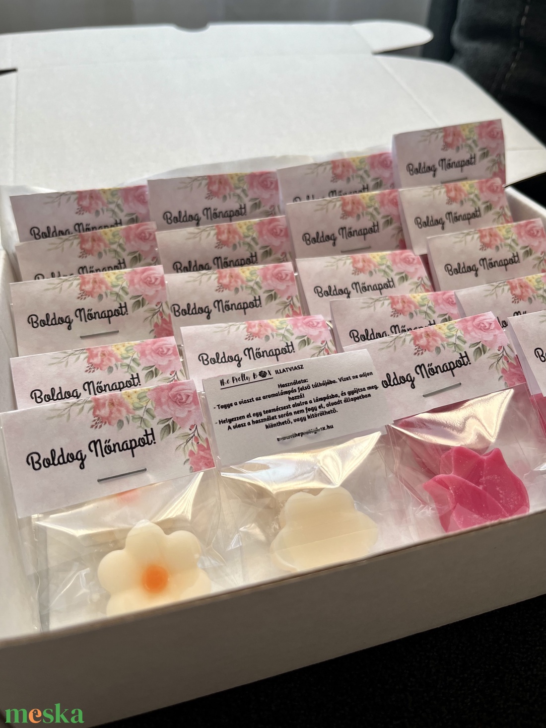 Nőnapi illatviasz - otthon & életmód - gyertya, illat, aroma - illatviasz - Meska.hu