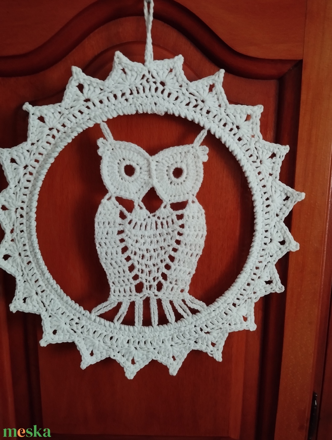 Ablakdísz bagoly mintával  - otthon & életmód - dekoráció - ajtó- és ablak dekoráció - ablakdísz - Meska.hu