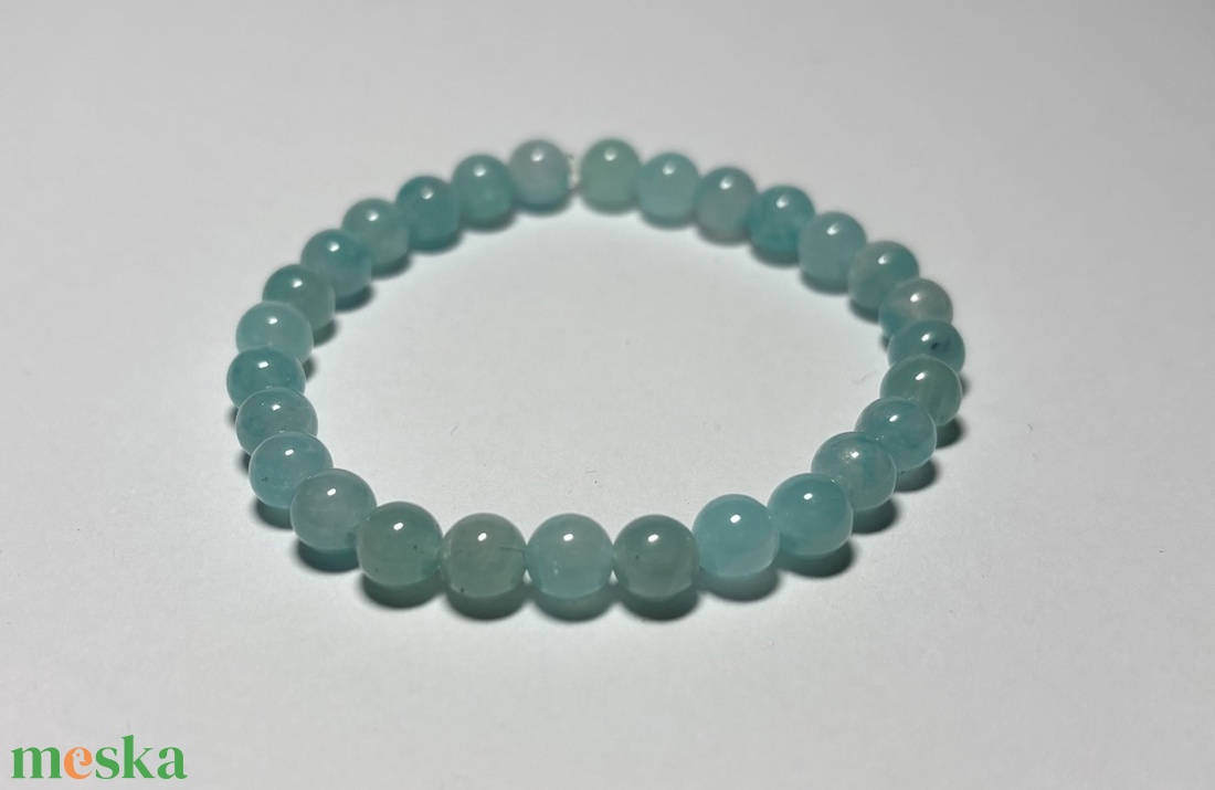 Theta Ásványkarkötő - kommunikáció - amazonit - ékszer - karkötő - ásványkarkötő - Meska.hu