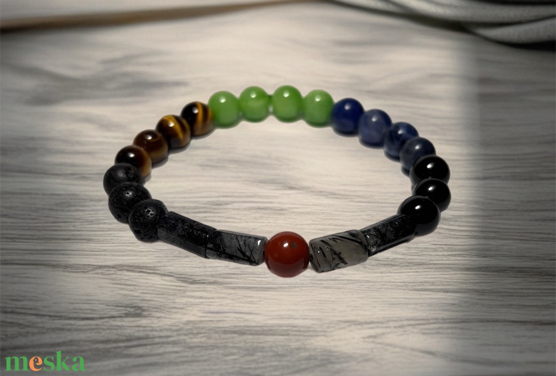 Theta ásványkarkötő - Csakra - ékszer - karkötő - ásványkarkötő - Meska.hu