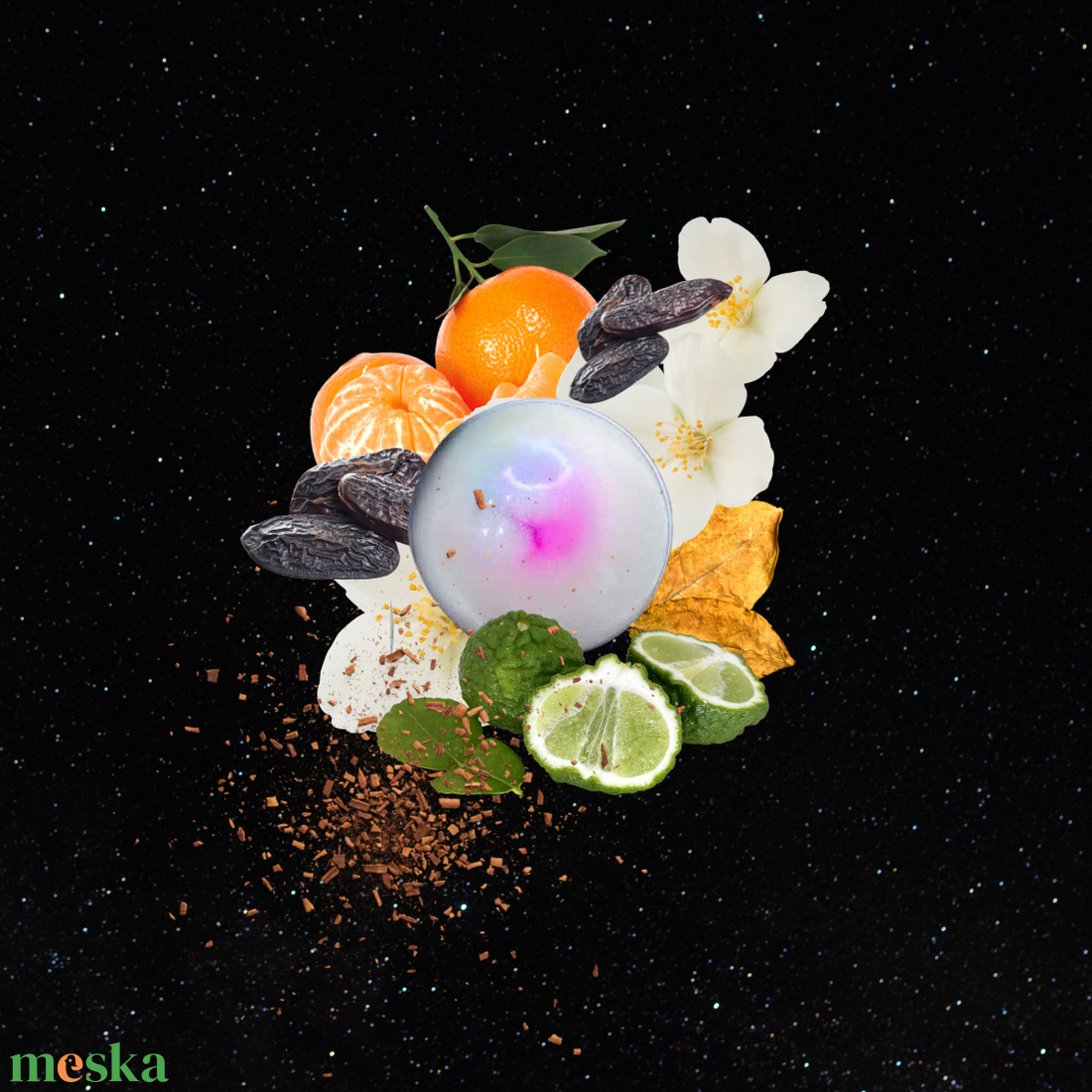 Starry night - SN - otthon & életmód - gyertya, illat, aroma - illatviasz - Meska.hu