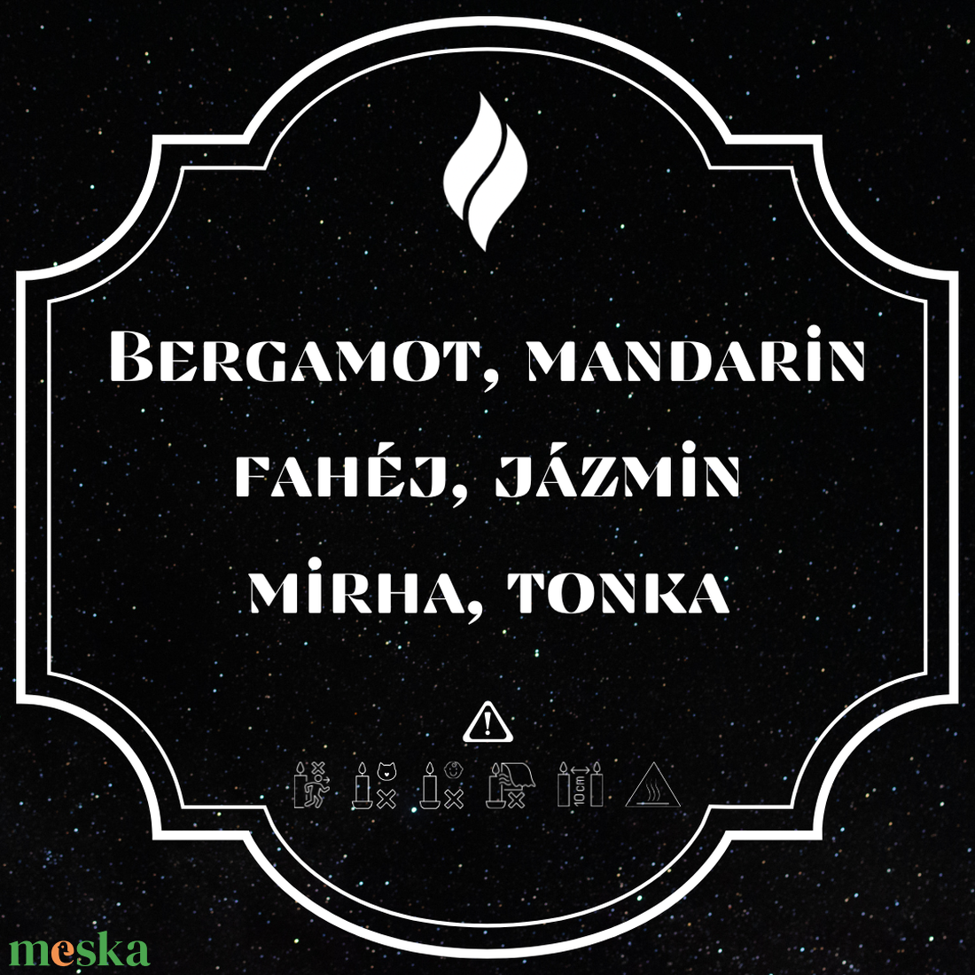 Starry night - SN - otthon & életmód - gyertya, illat, aroma - illatviasz - Meska.hu