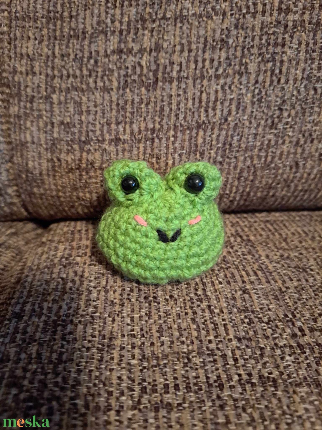 Béka amigurumi - játék & sport - plüssállat & játékfigura - béka - Meska.hu