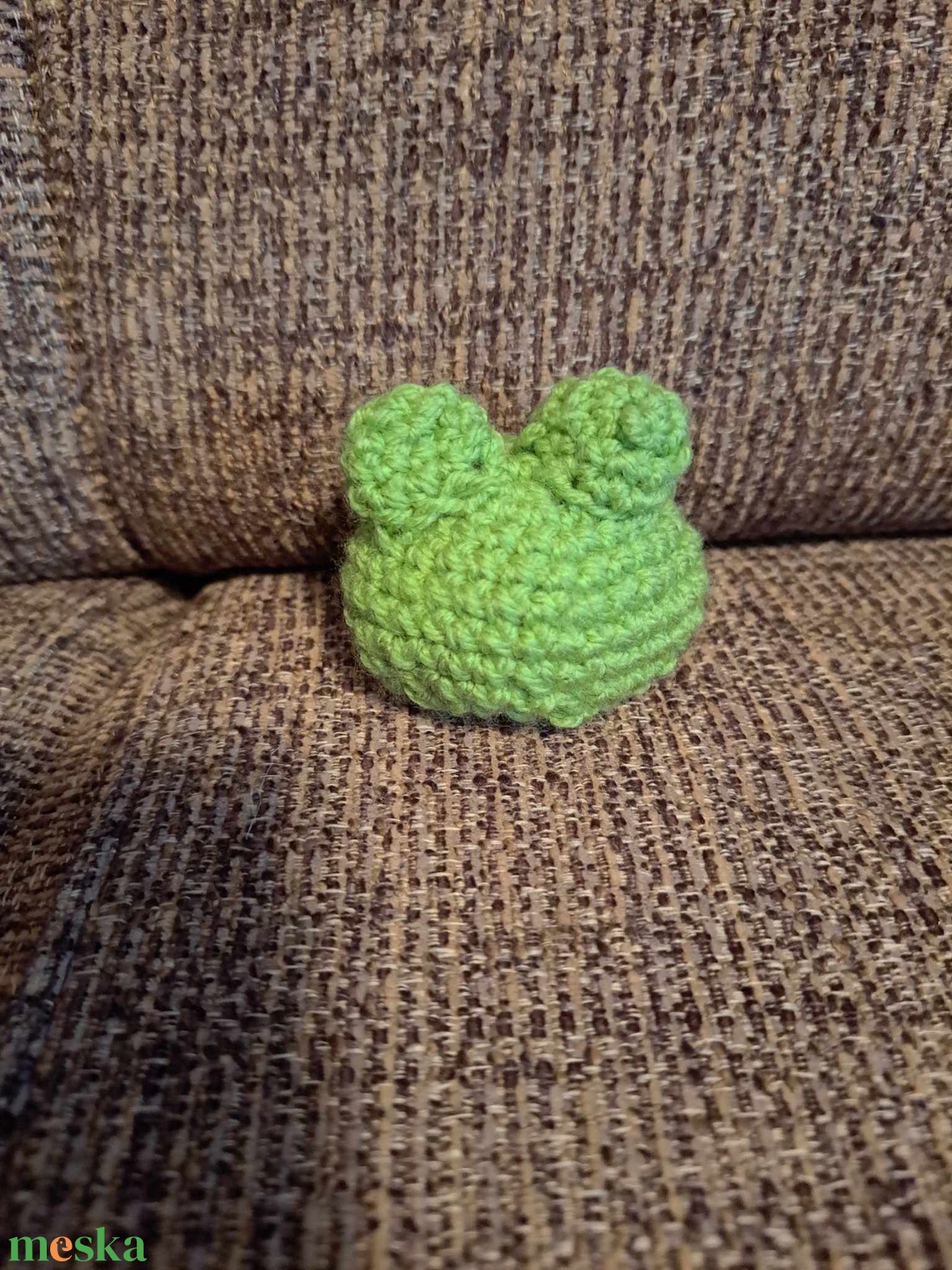 Béka amigurumi - játék & sport - plüssállat & játékfigura - béka - Meska.hu