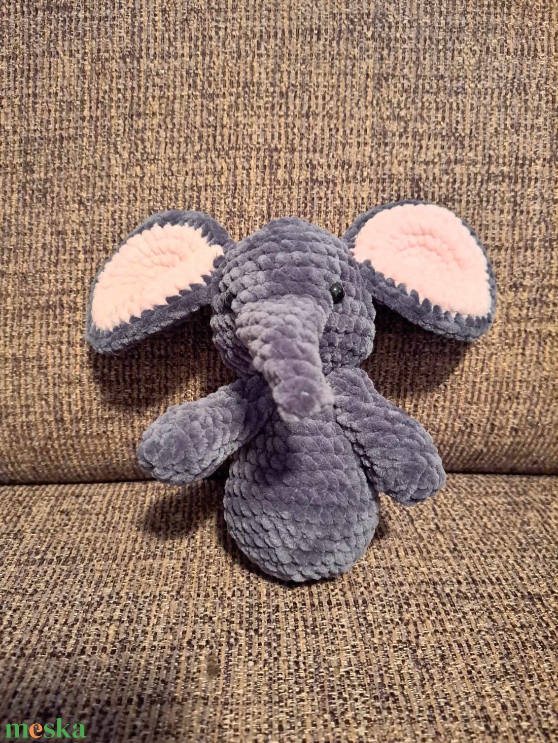 Elefánt amigurumi - játék & sport - plüssállat & játékfigura - elefánt - Meska.hu