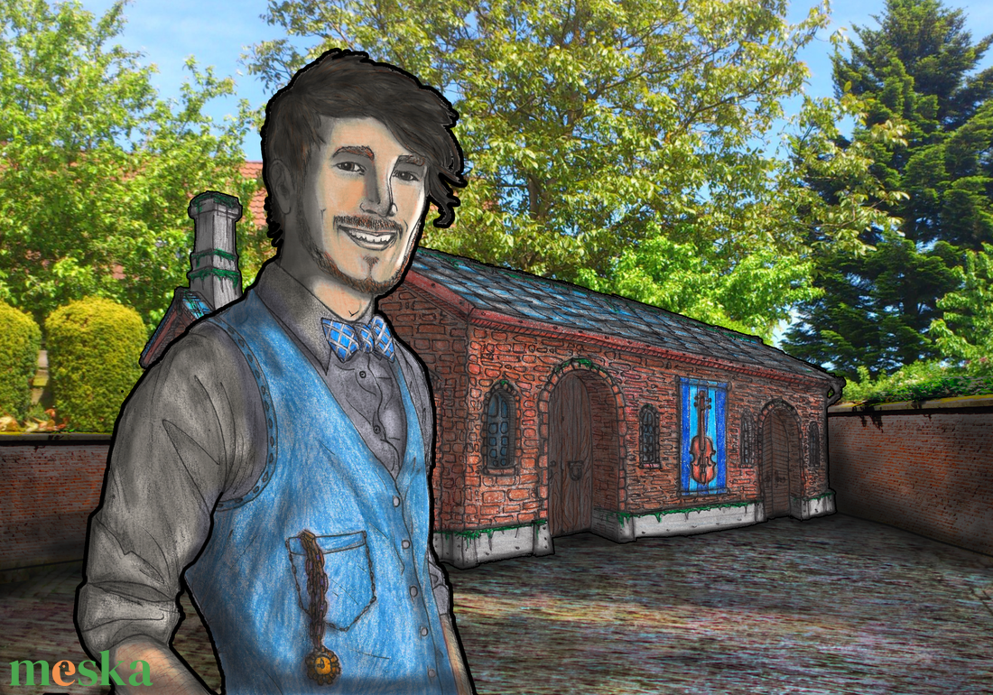 Világok Építői / Gőzkorszak - Illusztráció Kollekció - Hangszerkészítő - művészet - grafika & illusztráció - digitális - Meska.hu