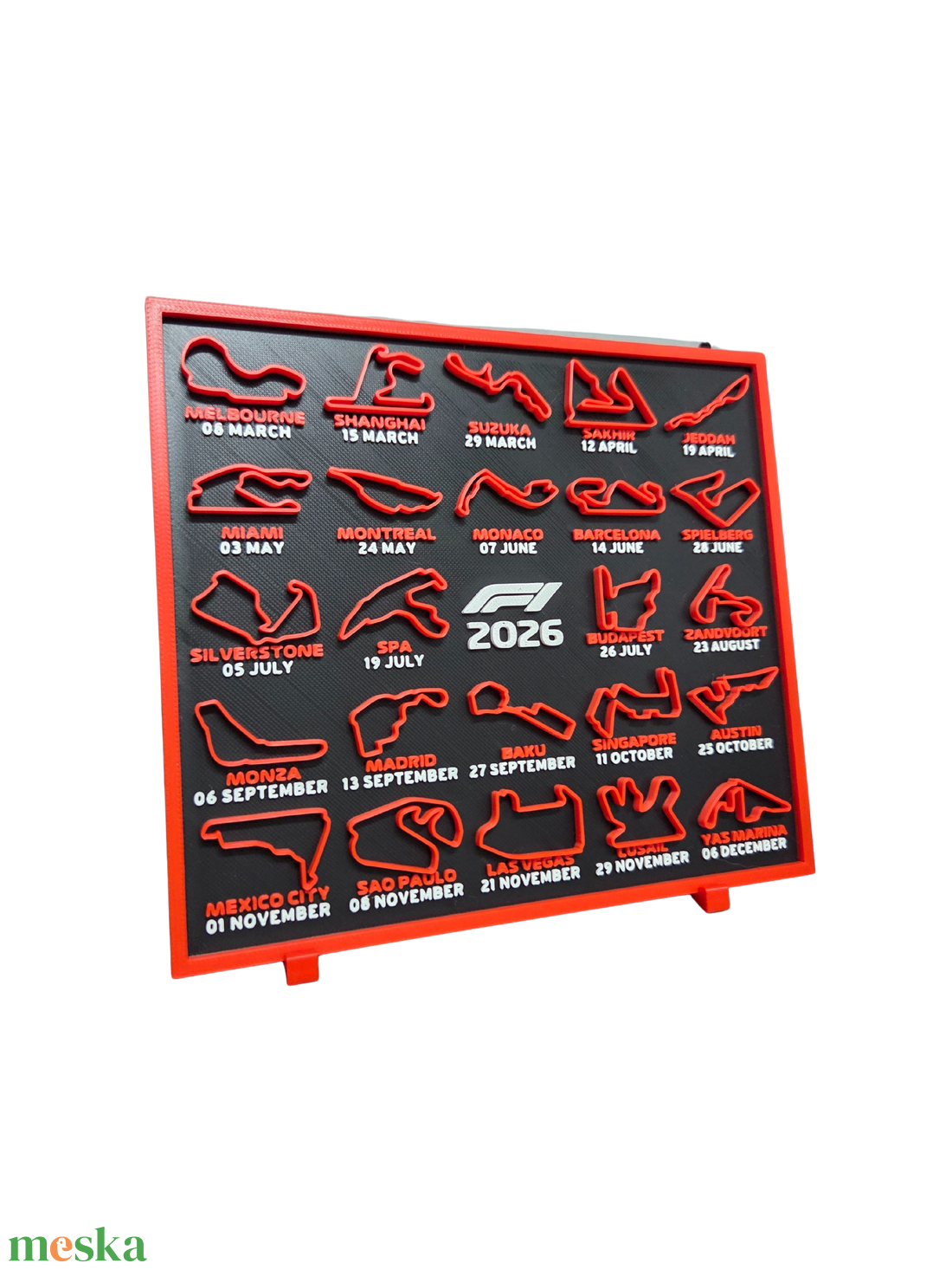 Formula 1 2026 Asztali Naptár - otthon & életmód - dekoráció - asztal és polc dekoráció - asztaldísz - Meska.hu