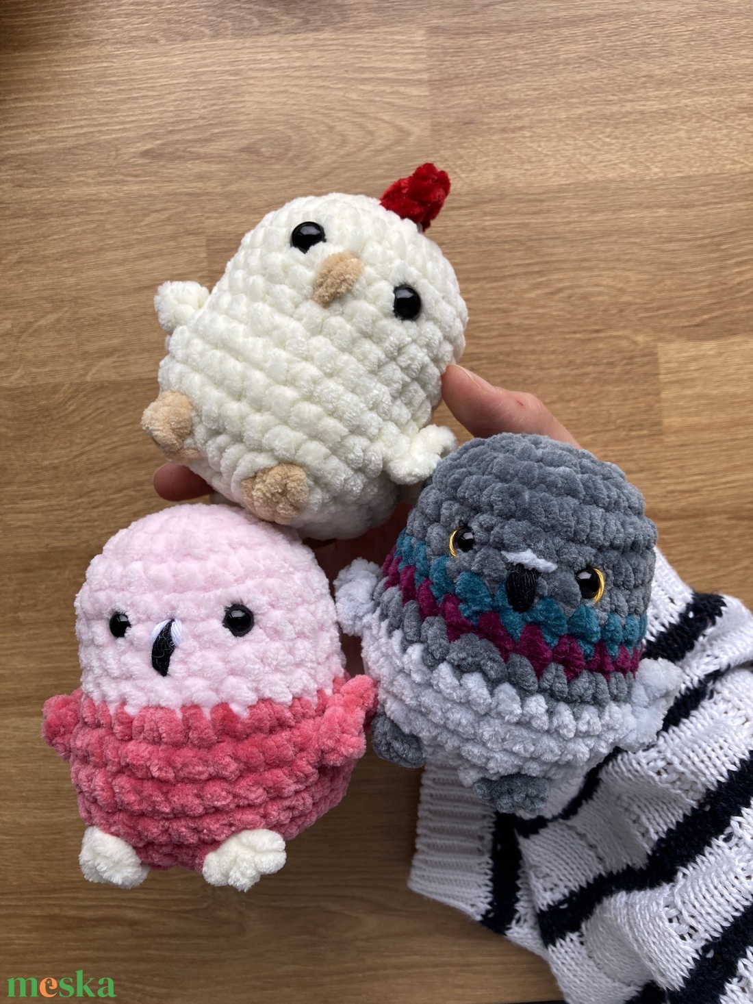 Horgolt mini madárpajti - flamingó - játék & sport - plüssállat & játékfigura - madár - Meska.hu Horgolt mini madárpajti - flamingó - játék & sport - plüssállat & játékfigura - madár - Meska.hu